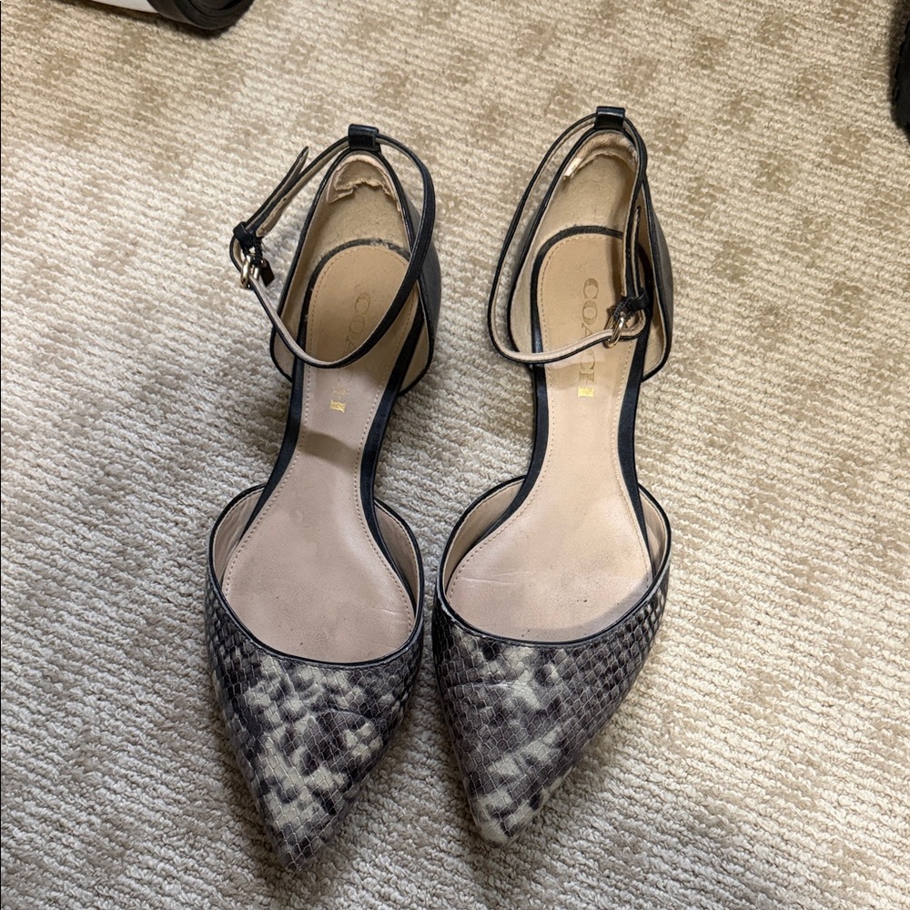 Coach Black and Cream Women's Heels